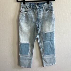 Abercrombie & Fitch Zoe Natural Rise Ankle Straight Jeans